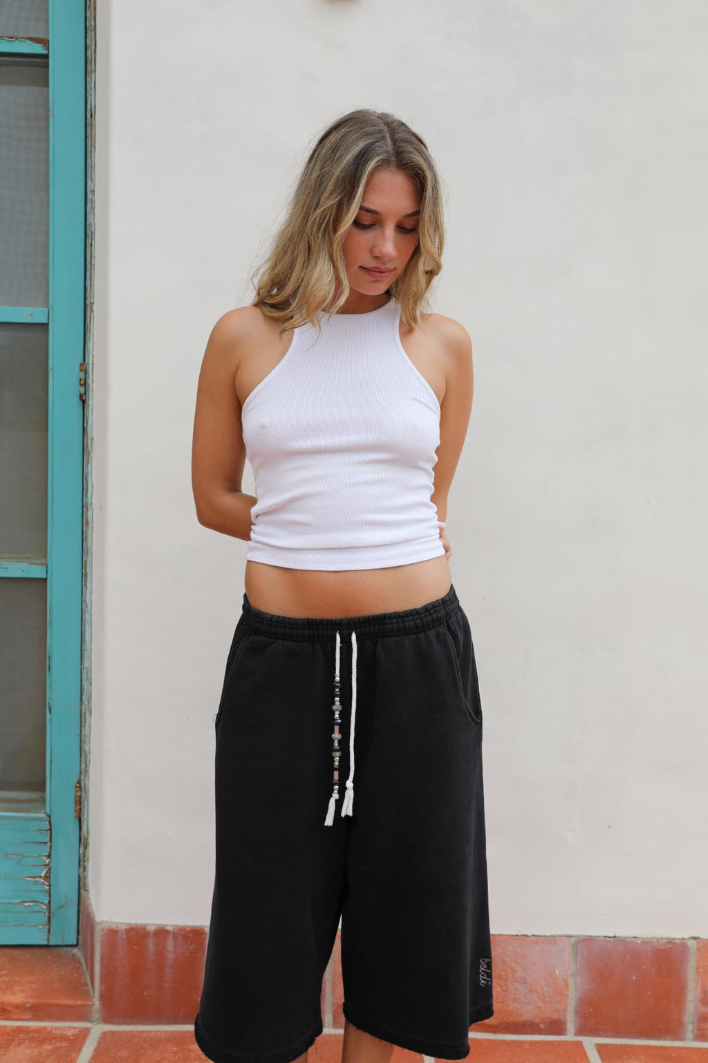 BELDI Onyx shorts · front